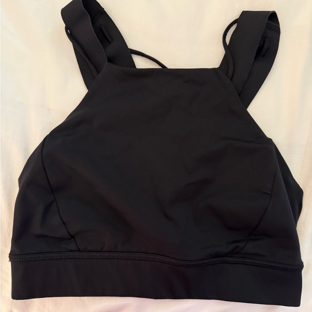 Women's Lululemon Highneck Black Sports Bra
